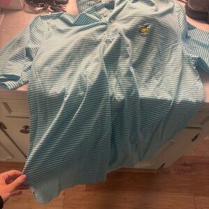 Masters BRAND NEW Peter Millar
Striped Collared Shirt